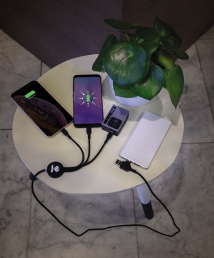 Logotrade Werbegeschenke das Foto: Light-Up Logo 6-in-1 Kabel