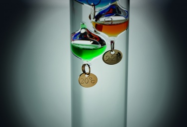 Logotrade Geschäftsgeschenke das Foto: Galileo Thermometer Glas 28cm