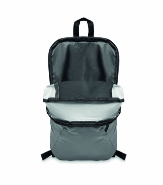 Logotrade Geschäftsgeschenke das Foto: Reflektierender Rucksack 600D