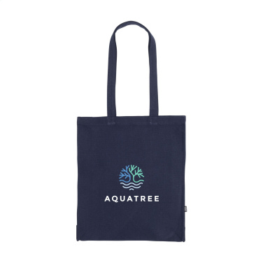 Logotrade werbemittel das Foto: Einfarbige Tasche aus recyceltem Canvas GRS (340 g/m²)