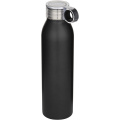 Grom 650 ml RCS-zertifizierte Trinkflasche aus recyceltem Edelstahl, Tiefschwarz
