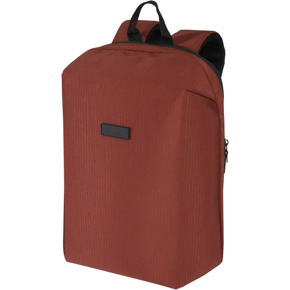 Logotrade Firmengeschenke das Foto: Luma 15" GRS Laptop-Rucksack aus recyceltem Material mit Diebstahlschutz 10L