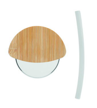 Logotrade Logogeschenke das Foto: Pizzaschneider Bambus