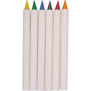 Logotrade Geschäftsgeschenke das Foto: Infinity Set Wachsmalstifte KINGSTON