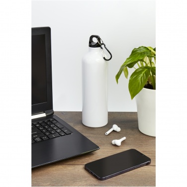 Logotrade promotional item picture of: Oregon 770 ml aluminium water bottle with carabiner