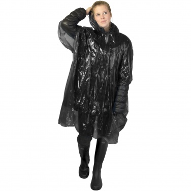 Logotrade promotional product image of: Ziva disposable rain poncho with storage pouch