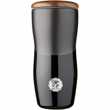 Logo trade corporate gifts picture of: Double-walled ceramic tumbler Reno 370 ml