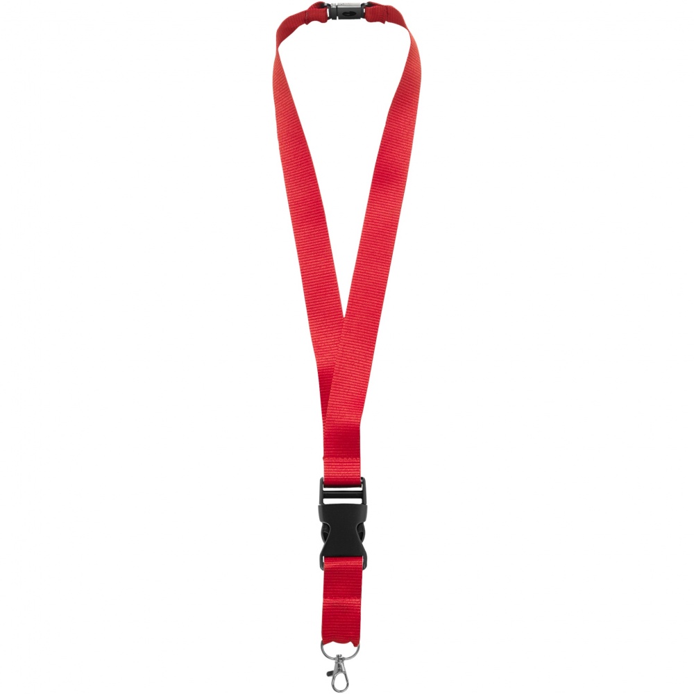 Logo trade promotional products image of: Yogi lanyard detachable buckle break-away closure