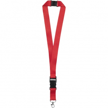 Logo trade corporate gifts image of: Yogi lanyard detachable buckle break-away closure