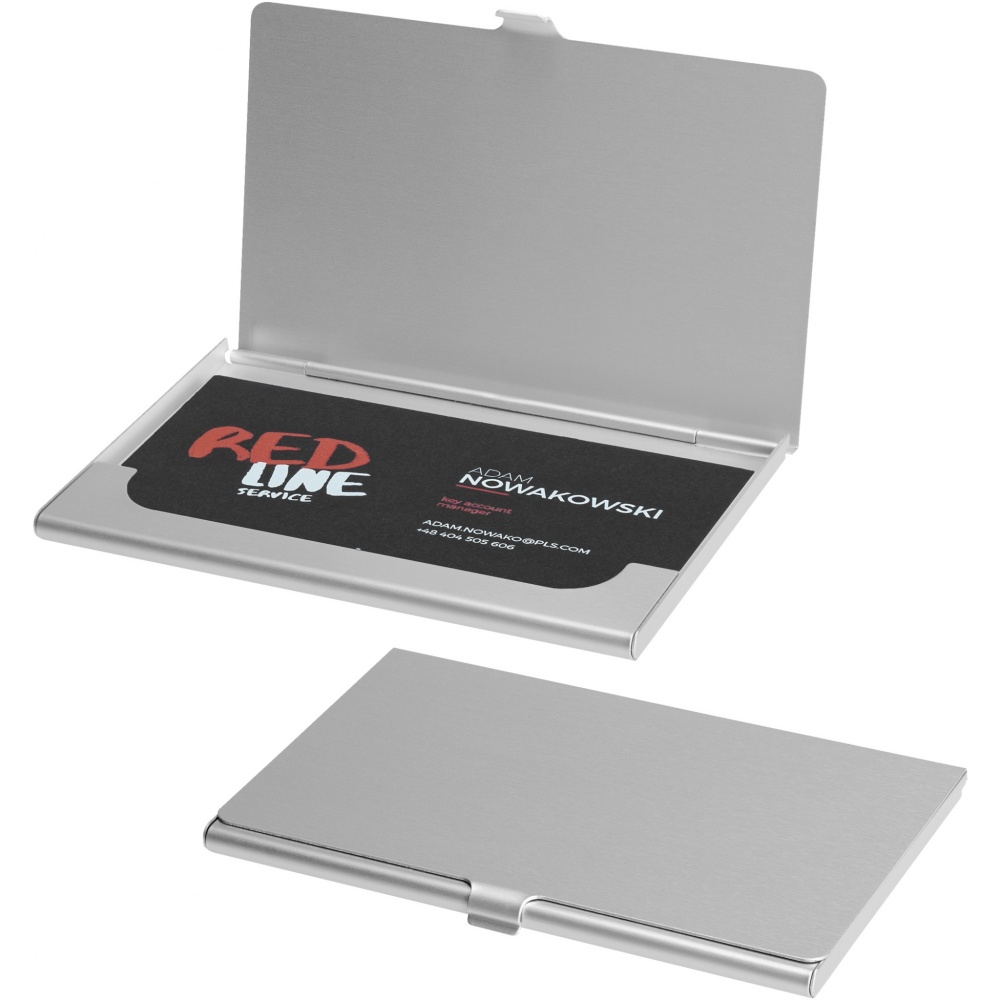 Logo trade promotional gifts image of: Shanghai business card holder