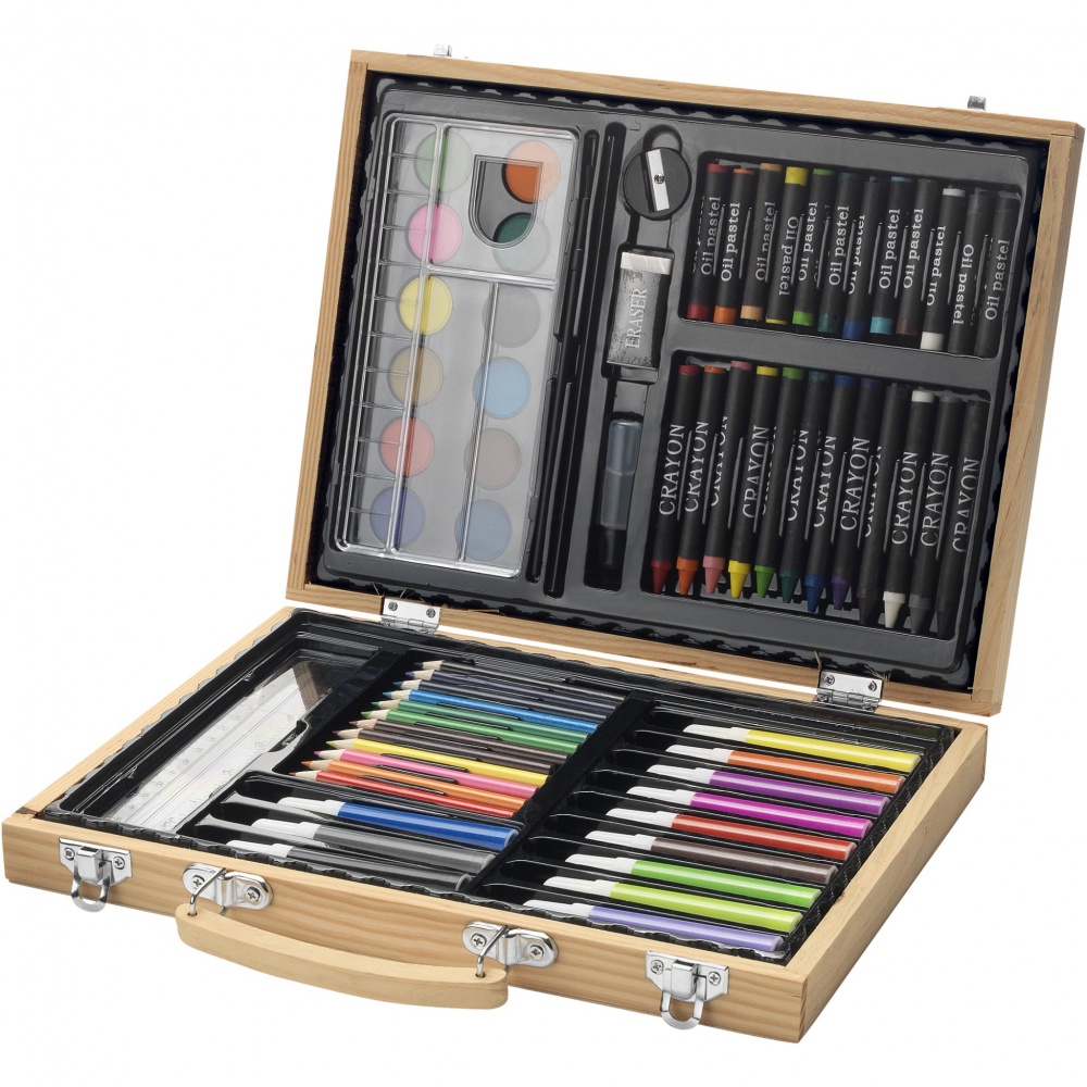 Logotrade corporate gift picture of: Rainbow 67-piece colouring set