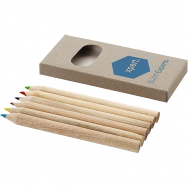 Logotrade business gift image of: Ayola 6-piece coloured pencil set