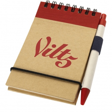 Logotrade promotional giveaway picture of: Zuse A7 recycled jotter notepad with pen
