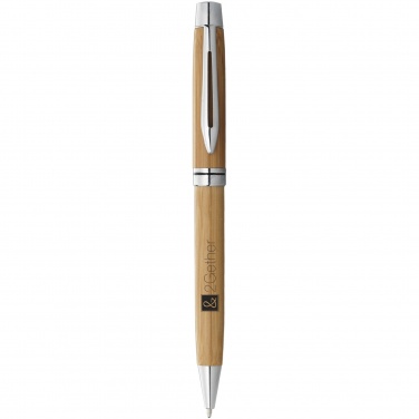 Logo trade promotional products image of: Jakarta bamboo ballpoint pen