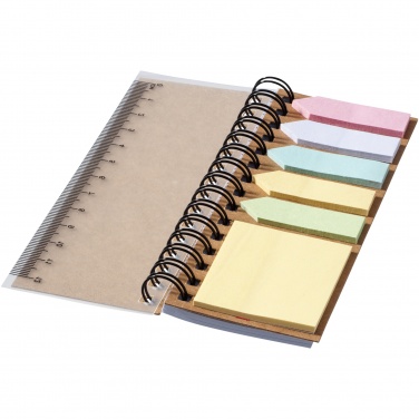 Logo trade corporate gifts picture of: Spinner spiral notebook with coloured sticky notes