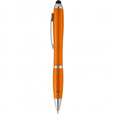Logotrade corporate gift picture of: Nash stylus ballpoint pen with coloured grip