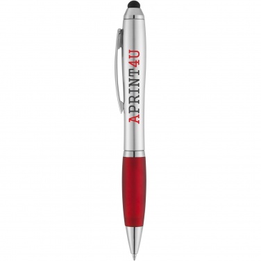 Logotrade promotional product picture of: Nash stylus ballpoint with coloured grip