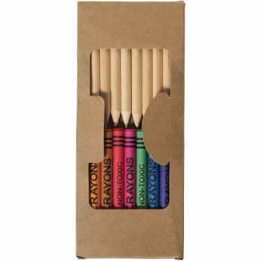 Logotrade promotional merchandise photo of: Lucky 19-piece coloured pencil and crayon set