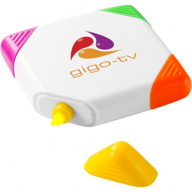 Logotrade promotional item image of: Trafalgar square-shaped 4-colour highlighter