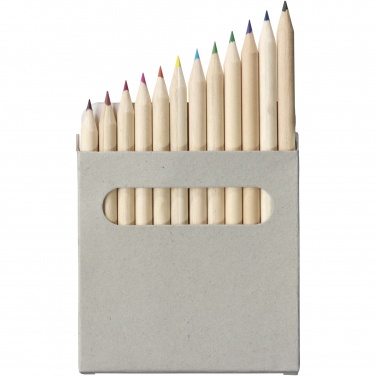 Logo trade corporate gifts picture of: Tallin 12-piece coloured pencil set