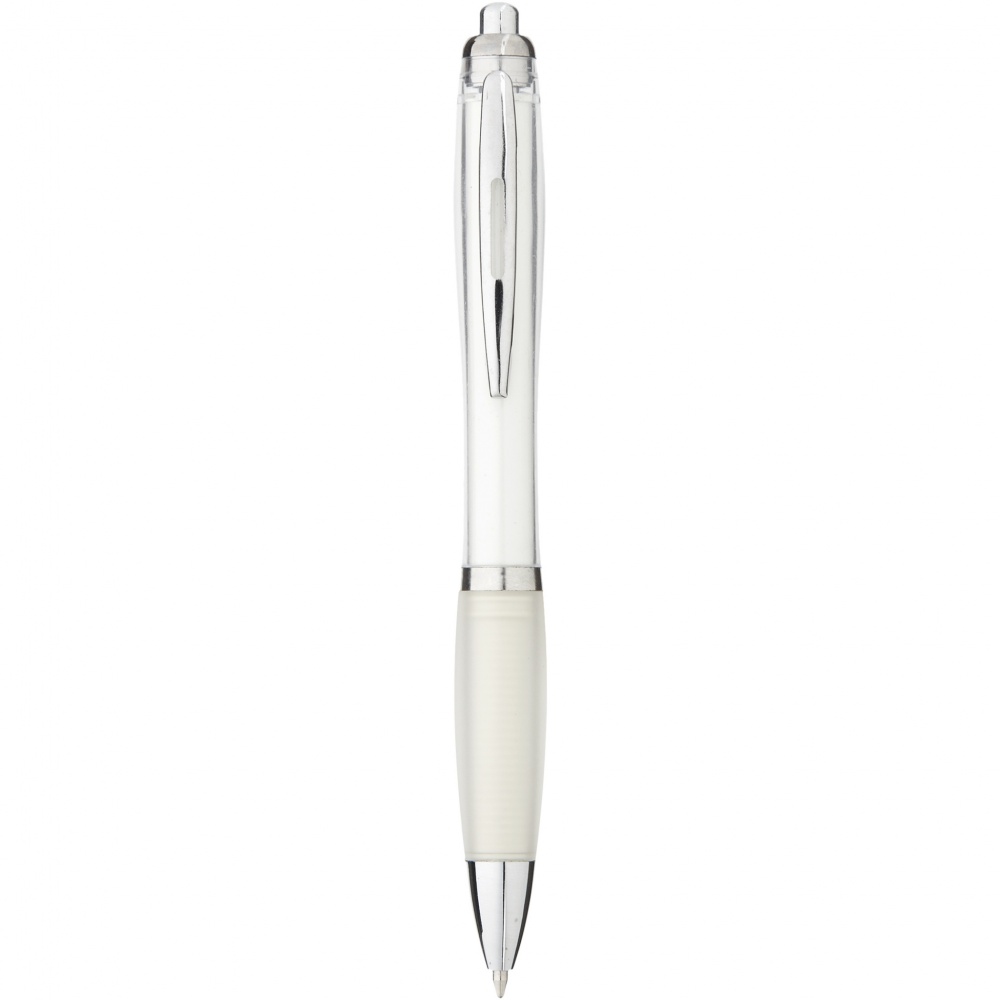 Logo trade promotional item photo of: Nash ballpoint pen coloured barrel and grip