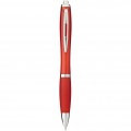 Nash ballpoint pen coloured barrel and grip, Red
