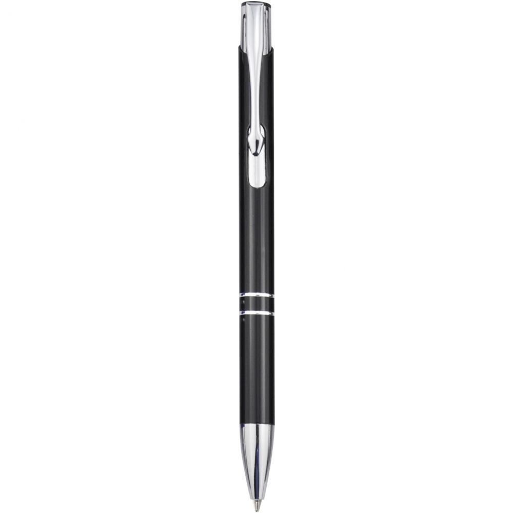 Logotrade promotional items photo of: Moneta aluminium click ballpoint pen (blue ink)