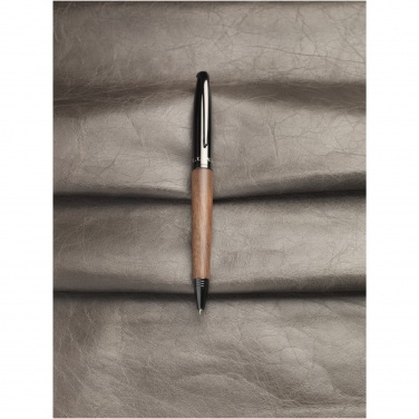 Logo trade corporate gift photo of: Loure wood barrel ballpoint pen