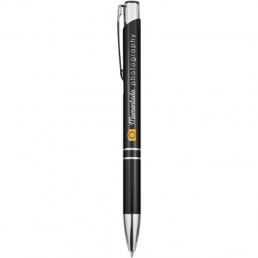 Logotrade business gifts photo of: Moneta aluminium click ballpoint pen (black ink)