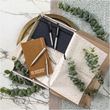 Logo trade promotional giveaway photo of: Atlana leather pieces notebook