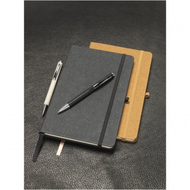 Logo trade corporate gifts image of: Atlana leather pieces notebook