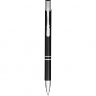 Logo trade business gifts image of: Moneta anodized aluminium click ballpoint pen