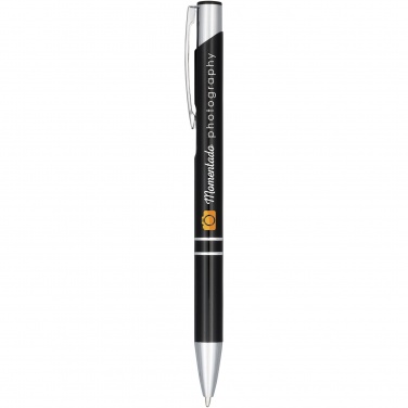 Logotrade promotional merchandise photo of: Moneta anodized aluminium click ballpoint pen