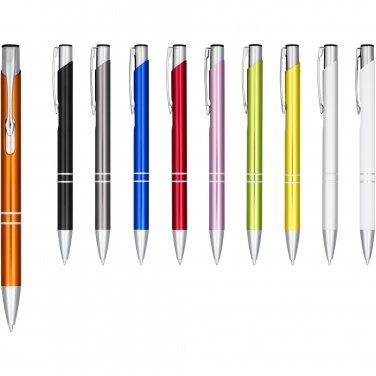 Logotrade promotional merchandise photo of: Moneta anodized aluminium click ballpoint pen