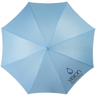 Logo trade promotional giveaway photo of: Lisa 23" auto open umbrella with wooden handle