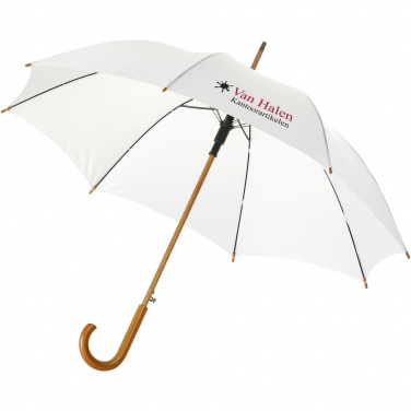 Logotrade promotional product picture of: Kyle 23" auto open umbrella wooden shaft and handle