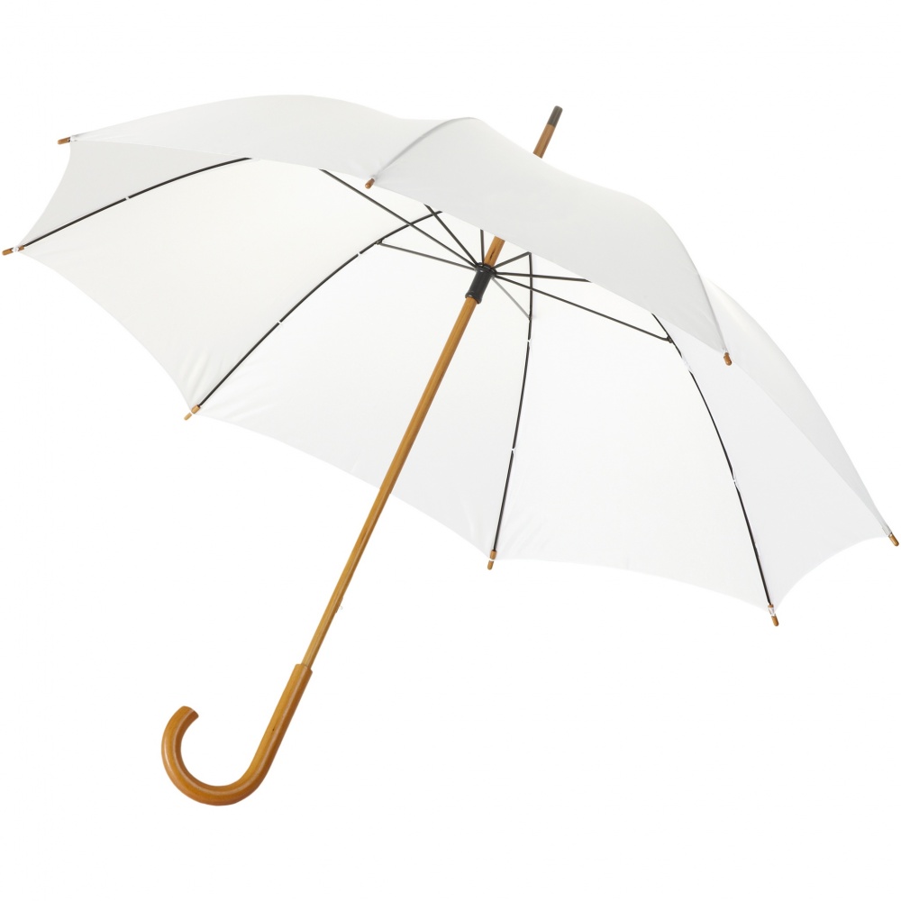 Logo trade promotional gifts image of: Jova 23" umbrella with wooden shaft and handle