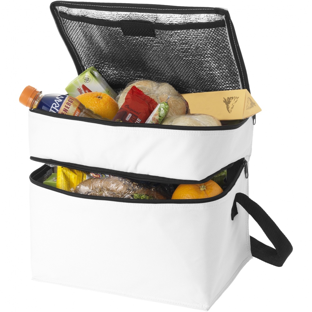 Logotrade promotional items photo of: Oslo 2-zippered compartments cooler bag 13L
