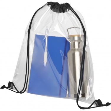 Logo trade advertising product photo of: Lancaster transparent drawstring bag 5L