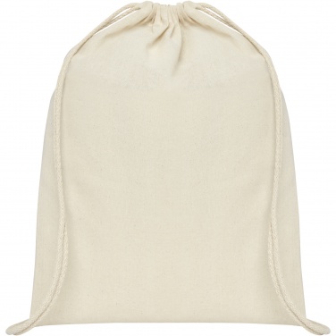 Logo trade promotional giveaway photo of: Oregon 100 g/m² cotton drawstring bag 5L
