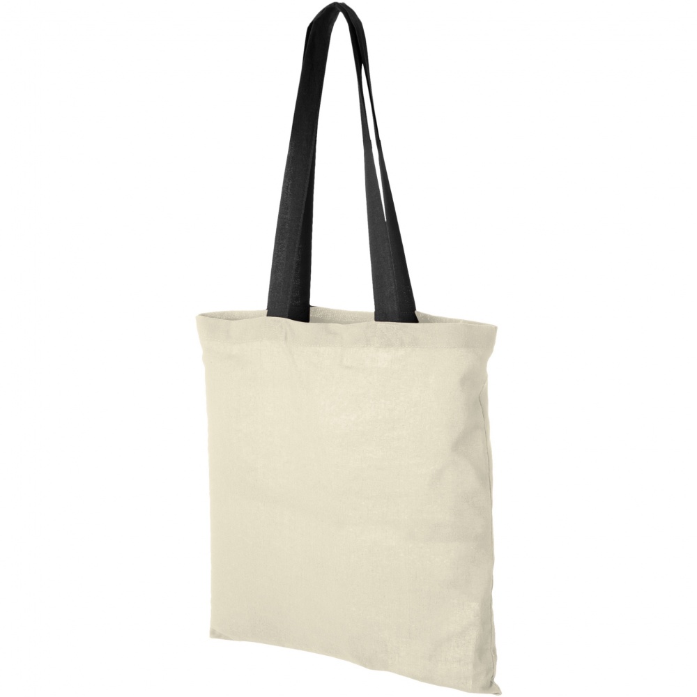 Logo trade promotional items picture of: Nevada 100 g/m² cotton tote bag coloured handles 7L