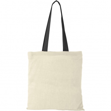 Logotrade promotional product picture of: Nevada 100 g/m² cotton tote bag coloured handles 7L