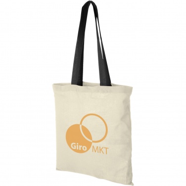 Logotrade promotional giveaway picture of: Nevada 100 g/m² cotton tote bag coloured handles 7L