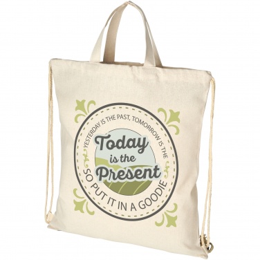 Logo trade advertising product photo of: Pheebs 210 g/m² recycled drawstring bag 6L
