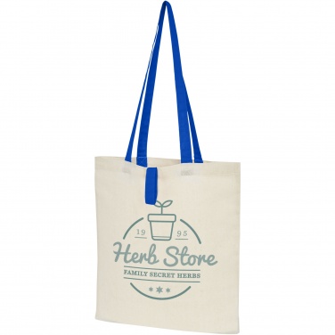 Logo trade promotional items image of: Nevada 100 g/m² cotton foldable tote bag 7L