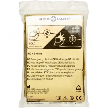 Logo trade promotional items image of: Frederik 2-function emergency blanket