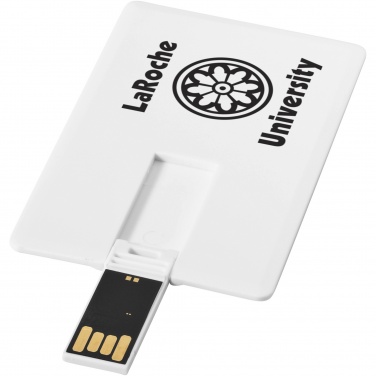 Logo trade promotional giveaways picture of: Slim card-shaped 4GB USB flash drive