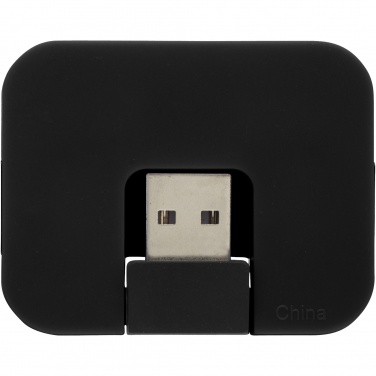 Logo trade promotional items image of: Gaia 4-port USB hub