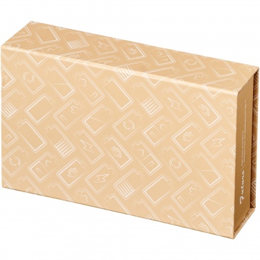 Logotrade promotional product image of: Future 6000 mAh bamboo/fabric wireless power bank