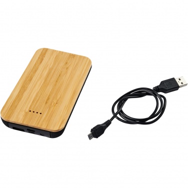 Logotrade corporate gift picture of: Future 6000 mAh bamboo/fabric wireless power bank